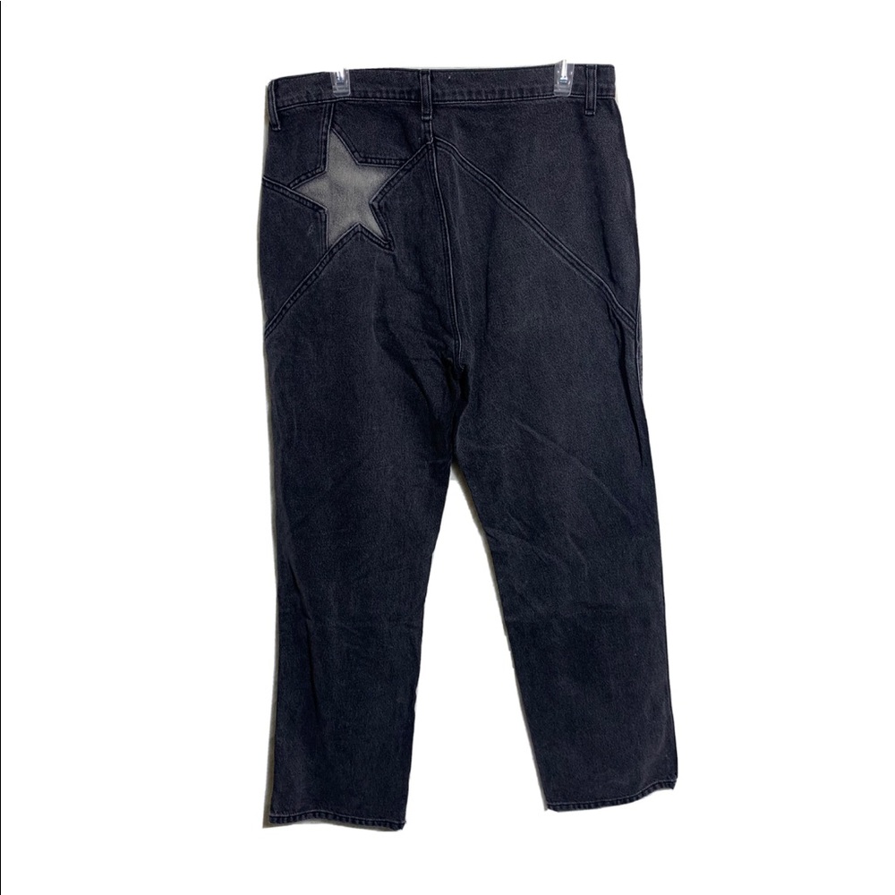 Reformation Star Jeans High Waist Black Grey Straight leg Sz 31